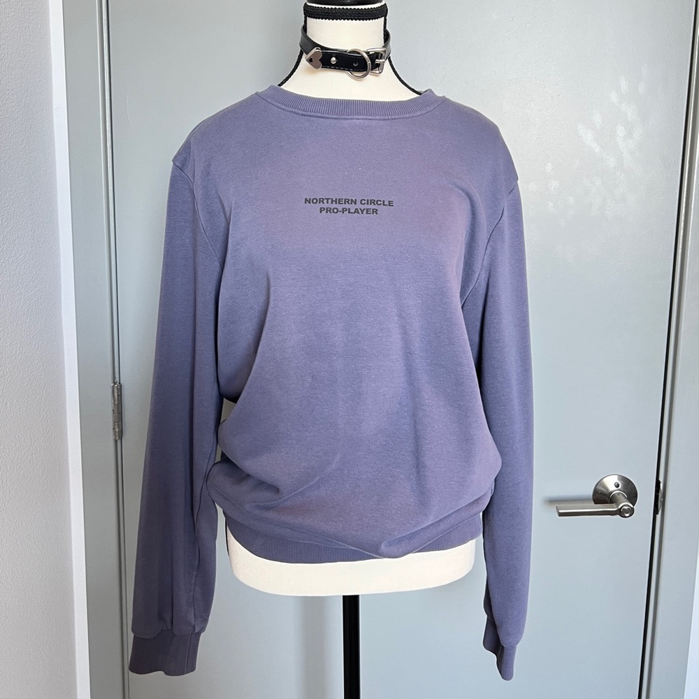 Purple hoodie sweatshirt